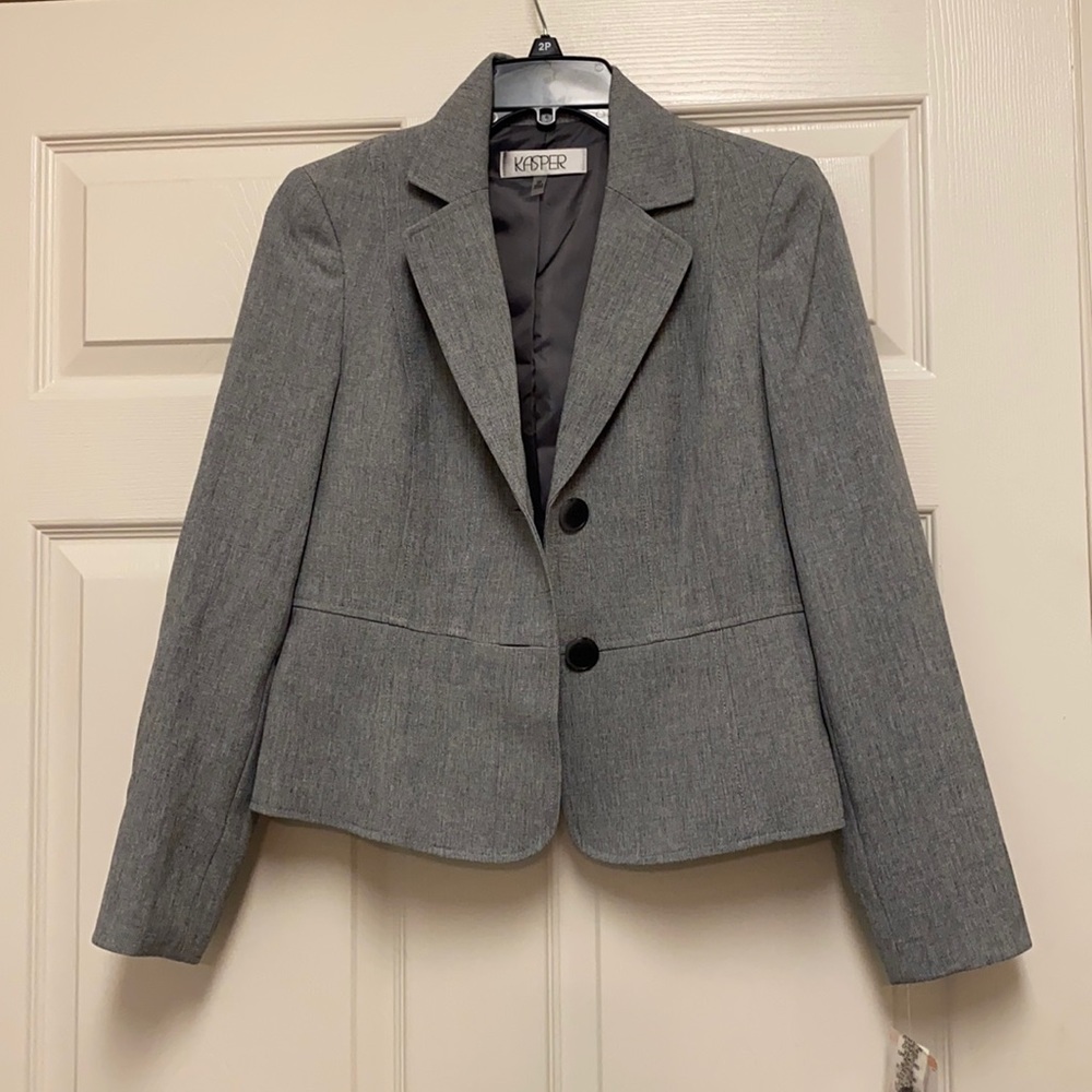 Gray blazer